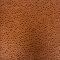1 Yard Faux Leather Vinyl Fabric Ostrich Texture Upholstery Handbags Wallets 54" Width Rust Orange