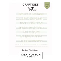 Lisa Horton Crafts Dies-Festive Word Strips