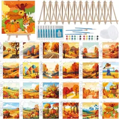 Painting Autumn Painting Canvas 6" x 6(Fall)