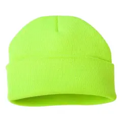 Sportsman&reg; Solid Cuffed Beanie Safety Yellow