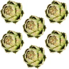 6 Pcs - Green Artificial Artichokes