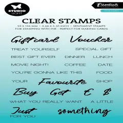 Studio Light Essentials Clear Stamps-Gift Card