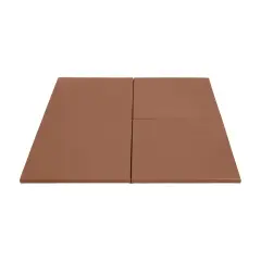 Play Patch Activity Mat Squares, Modular Playmat, 4-Pack Chocolate