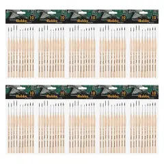 Creative Mark Disposable Detail Brushes - 100 Pack - Disposable Hobby Brushes for One-Time Use Painting, Commissions, Miniatures, Crafts