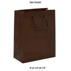 Stylish Matte Euro Tote 6" x 3 1/2" x 6 1/2"
