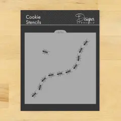 Trailing Ants Cookie & Craft Stencil | CM154 by Designer Stencils | Baking Stencils for Royal Icing, Airbrush, Dusting Powder |