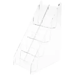 Plymor Clear Acrylic 8-Pocket Business Card Holder & Display (Vertical) 10.75" H x 4.75" W x 7.5" D