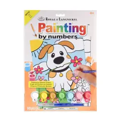 MFP22 | Painting by numbers&trade; Children's 10pc 8.75" x 11.75" Puppy Painting Project