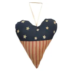 Vintage Style Heart Ornament with Ribbon Hanger for Home Display