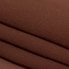 1 Yard Italian Fudgesickle Brown Stretch Silk Lightweight Sheer Fabric 57 inch Width