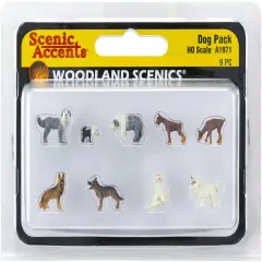 Woodland Scenics Dog Pack-HO-Scale