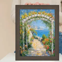 Weathered Black Wooden Grain Picture Frame 20x40 frame