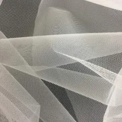 1 Yard Petticoat Hard Net Fabric Stiff Tulle Mesh Can-Can Net 58/60" Width 100% Polyester White