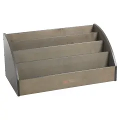 Toddler Book Display, Beginner Bookshelf Grey Wash