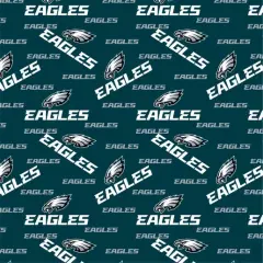 Licensed NFL Philadelphia Eagles Logo Toss Cotton 70532 Fabric by the Yard