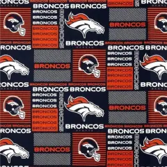 Licensed NFL Denver Broncos Cotton 6422-D Fabric by the Yard