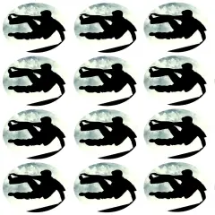 Parkour Silhouette Jump Action Shot Edible Cupcake Topper Images 12ct