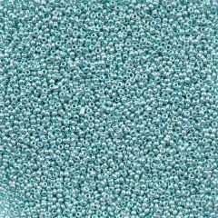 John Bead 11/0 Metallic Finish Czech Glass Seed Beads, 250g Light Teal