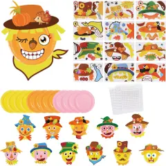 12 Pack Scarecrow Craft for Kids