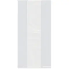 Plymor 5" x 3.5" x 12" (Pack of 100), 1 Mil Gusseted Plastic Bags