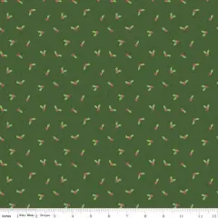 Holly in Green (c16554-green) | More Christmas Wishes | Riley Blake Designs | Riley Blake