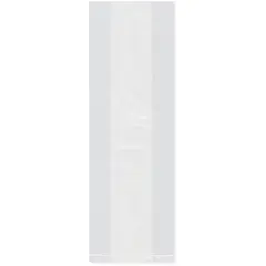 Plymor 4" x 2" x 12" (Pack of 100), 2 Mil Gusseted Plastic Bags