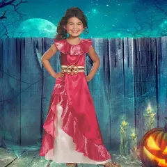 Girl&rsquo;s Princess Elena Costume Disney Halloween Dress
