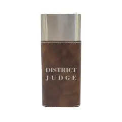 Cigar Case with Cutter - District Judge - Leather Rustic/Silver