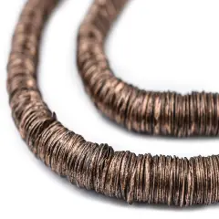 The Bead Chest Antiqued Copper Interlocking Crisp Beads (8mm)