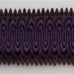 1/2" Scroll Braid Gimp w/ Backing - 12 Continuous Yards - Many Color Options! Dark purple