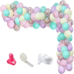 Sweet Ice Cream Party Balloon Arch Garland Pastel Macaron Popsicle Confetti Balloon Summer Ice Cream Theme Party Decor for Baby Bridal Shower Girl Ice Cream Bday Wedding Graduation Party Supplies