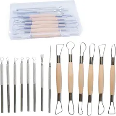 14Pcs Ceramic Pottery Clay Ribbon Sculpting Tools