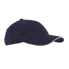 Big Accessories&reg; Twill Sandwich Baseball Cap NAVY/ STONE
