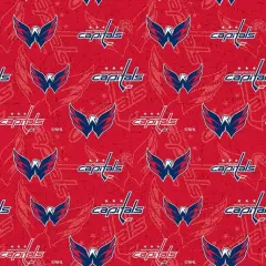 NHL Licensed Washington Capitals 1199 Cotton Fabric by the Yard