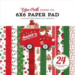 Echo Park Double-Sided Paper Pad 6"X6"-Santa's Christmas Delivery
