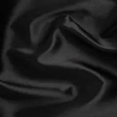 1 Yard Black Polyester Cotton Zibeline Fabric Solid 60 Inches Width