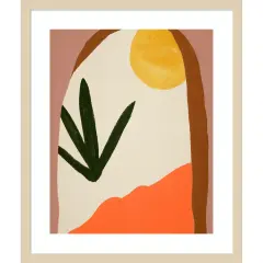 New Day I by Melissa Wang Wood Framed Wall Art Print