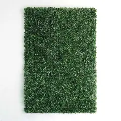 Artificial Faux Foliage Large Green Leaves 11 sq ft UV Protected Wall Mat Hedge