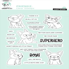 Studio Light Friendz Clear Stamps-Nr. 468, Superhero Buddy