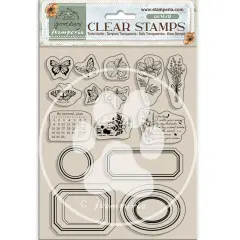 Stamperia Clear Stamps-Create Happiness Secret Diary Labels