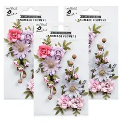 Pack of 3 - Little Birdie Fairy Rosa Paper Flowers 2/Pkg-Fairy Sparkle
