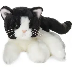 Bearington Collection Domino Cat 15 In Stuffed Animals Black Cat Plush Toy - Tuxedo - Stuffed Cats That Look Real - Plushies for Kids, For Ages 3-14 Multicolor