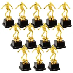 12 Pack Small Gold Soccer Trophies for Team Award Ceremonies, Championship Games, Sports Competitions (2.5 x 6 In)