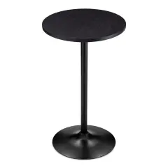 Set of 3 Leatherette Adjustable Swivel Bar Stool Pub Table Set
