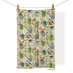 Watering Cans Cotton Tea Towel
