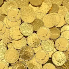 Gold Coins Milk Chocolate Candy | 1.5-Pound Bag, 130 Count | St. Patrick's Day Candy