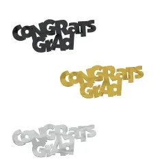 12 Pack Bulk Jumbo Congrats Grad Graduation Party Confetti