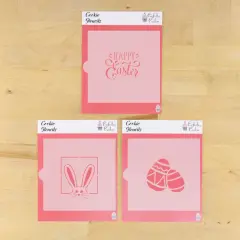Happy Easter 3 Piece Cookie Stencil Bundle