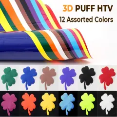 Puff Heat Transfer Vinyl Multicolor