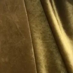 1 Yard Velvet Upholstery Fabric Soft 100% Polyester for Curtains Drapes Bedding & D&eacute;cor Gold